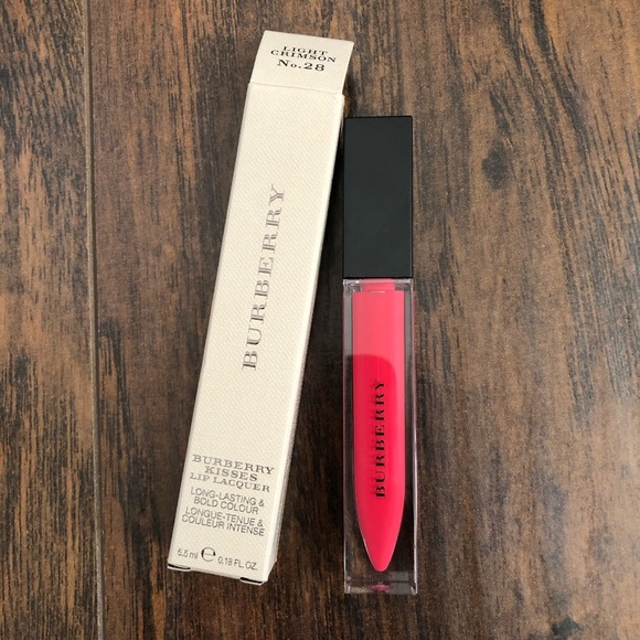 Burberry Kisses Lip Lacquer - Light Crimson No.28 - Picture 4 of 6